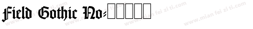 Field Gothic No字体转换